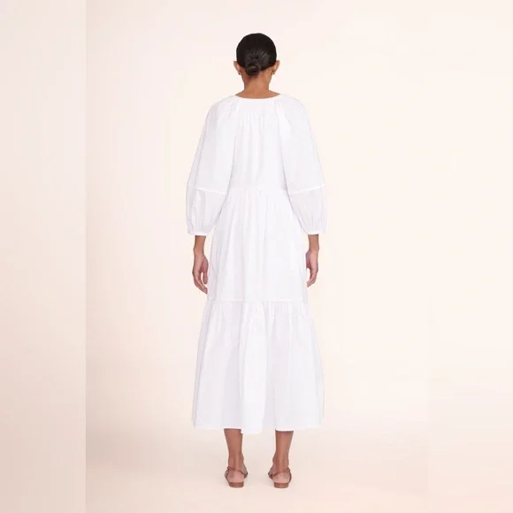 New Staud Elegant Brown Maxi Dress size 4 - Picture 8 of 8